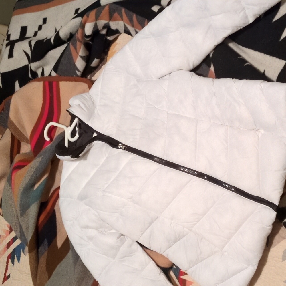 White puffy coat